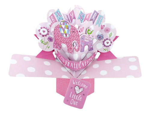 Picture of BABY GIRL POP UP CARD